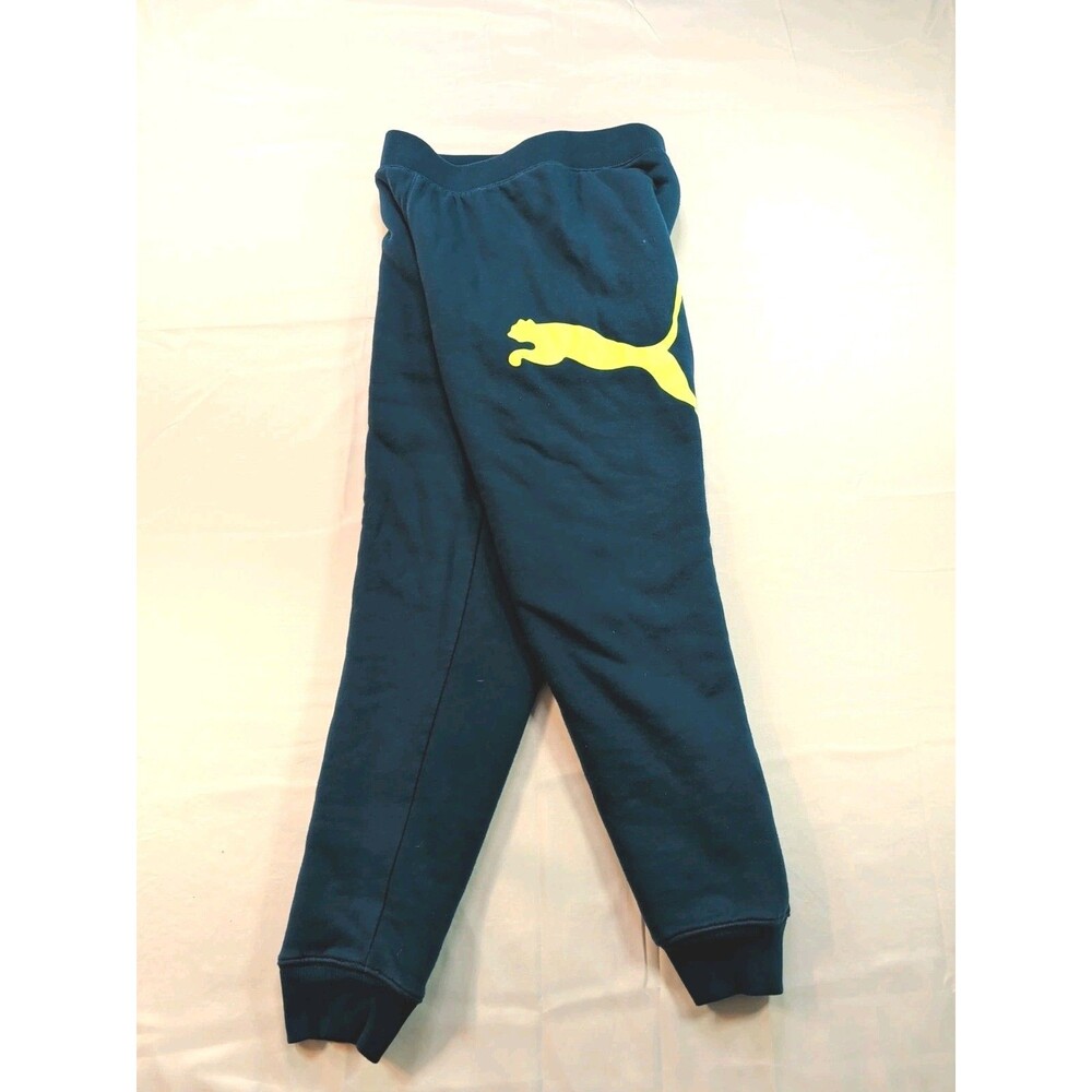 Puma Youth Bottoms Winterized Jogger Sherpa Lined Heavy Warm Sweatpants Navy L